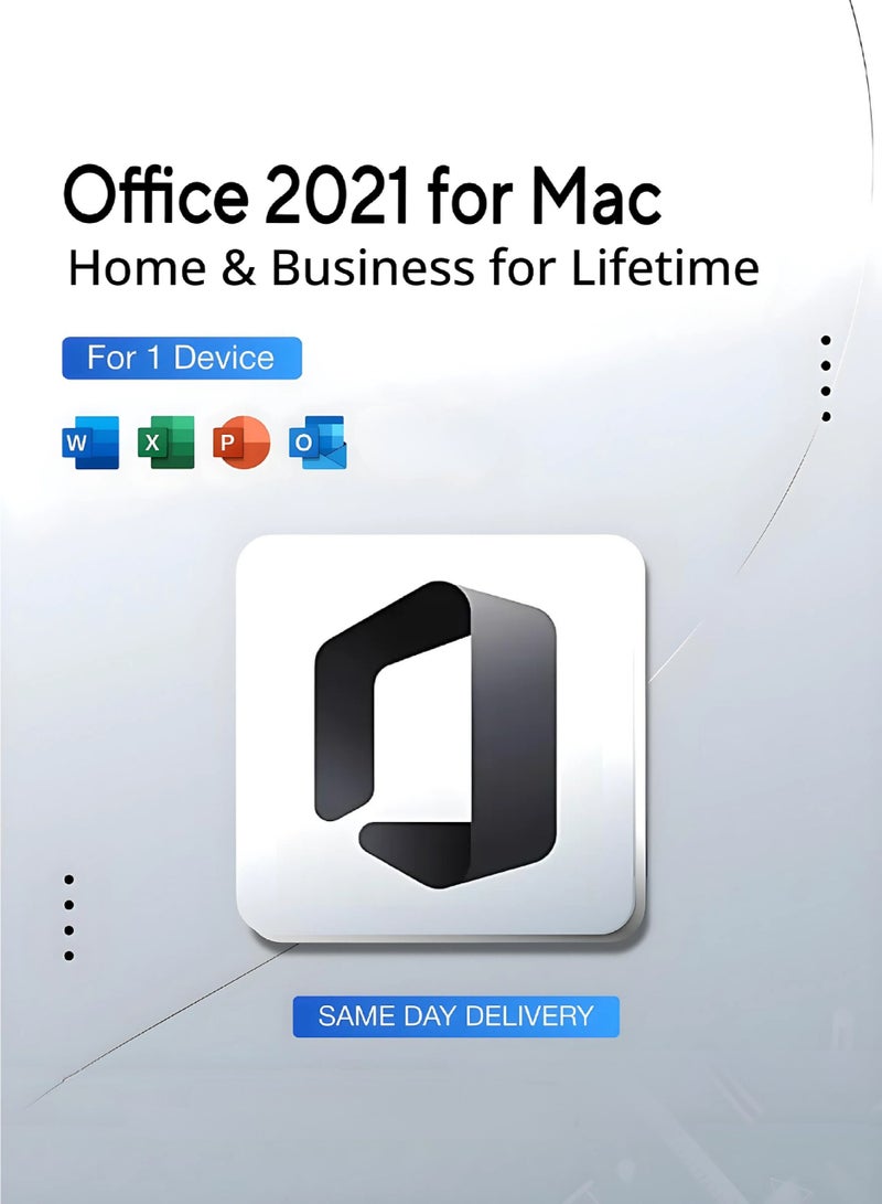 Office Microsoft Office 2021 for Mac | Home & Business | Lifetime Subscription for 1 Device | Digital License | Same Day Delivery