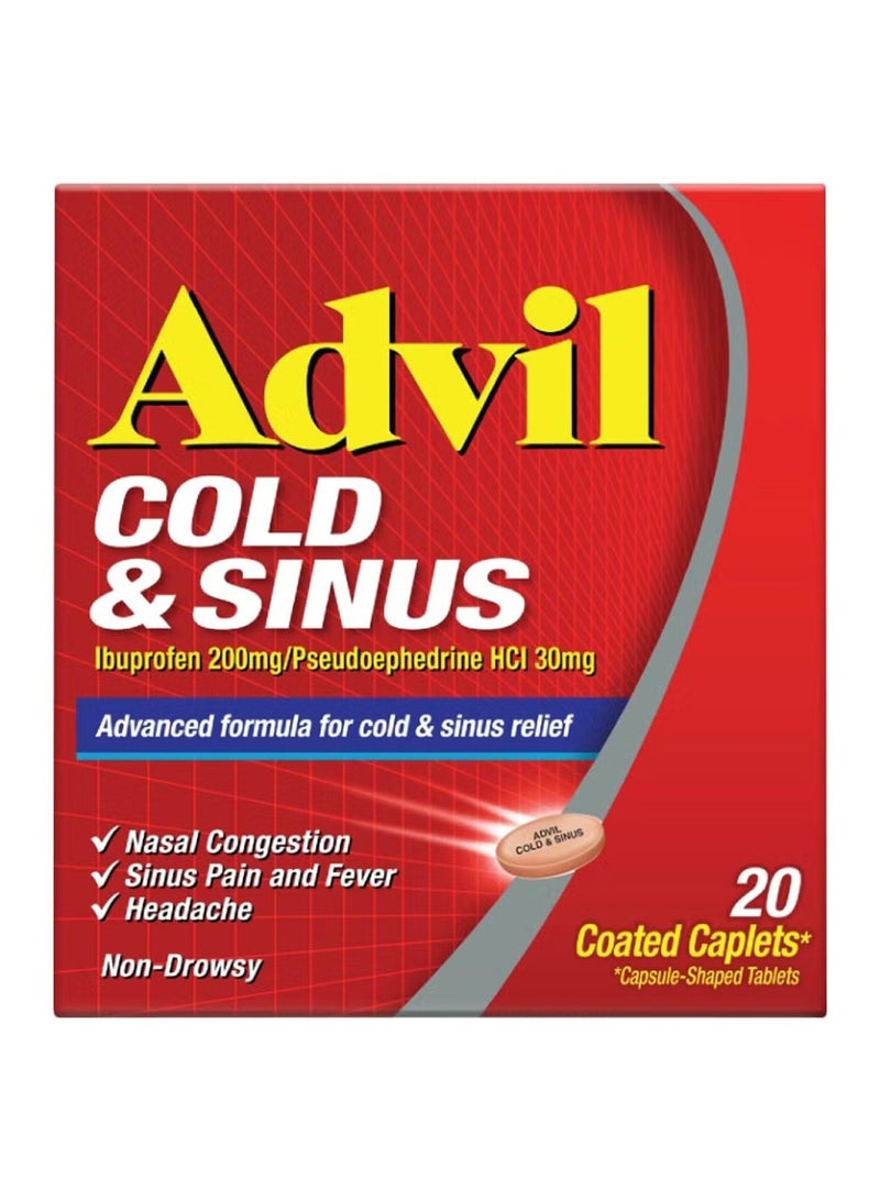 Advil أقراص البرد والجيوب الأنفية (20 حبة)