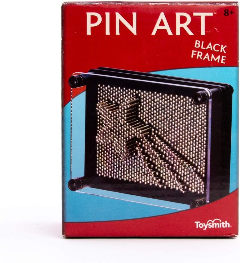 Toysmith Pin Art Fidget 3D Distraction Office Gift, Decor, Coworker gift, Dad 5", Black - Image 1