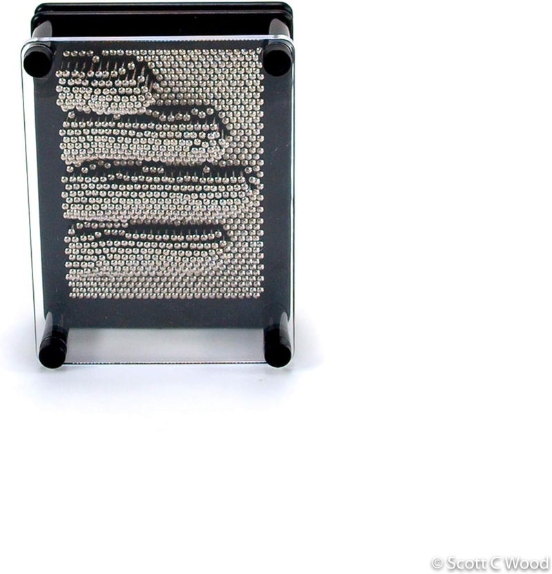 Toysmith Pin Art Fidget 3D Distraction Office Gift, Decor, Coworker gift, Dad 5", Black - Image 2