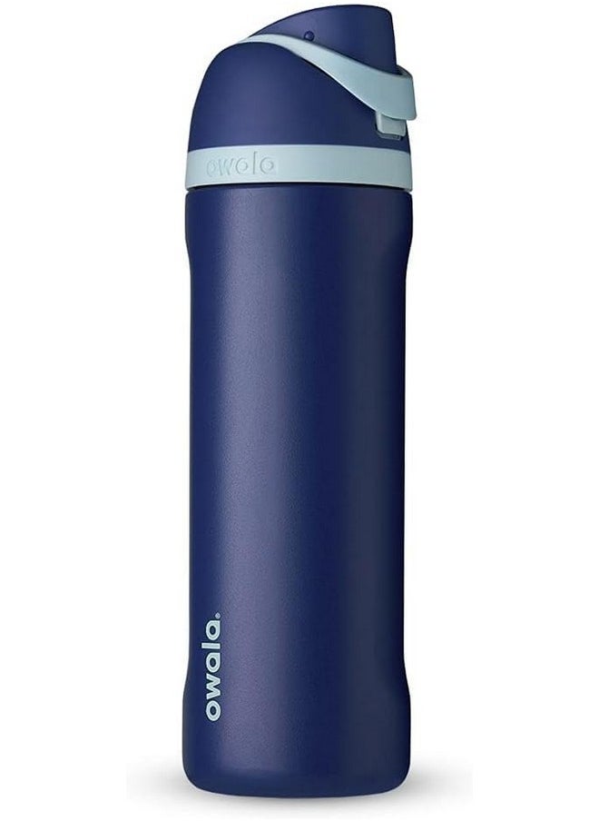 Owala - Owala Harry Potter FreeSip Insulated Stainless Steel Water Bottle with Straw for Sports and Travel, BPA-Free Sports Water Bottle, 24oz, Ravenclaw - Image 1