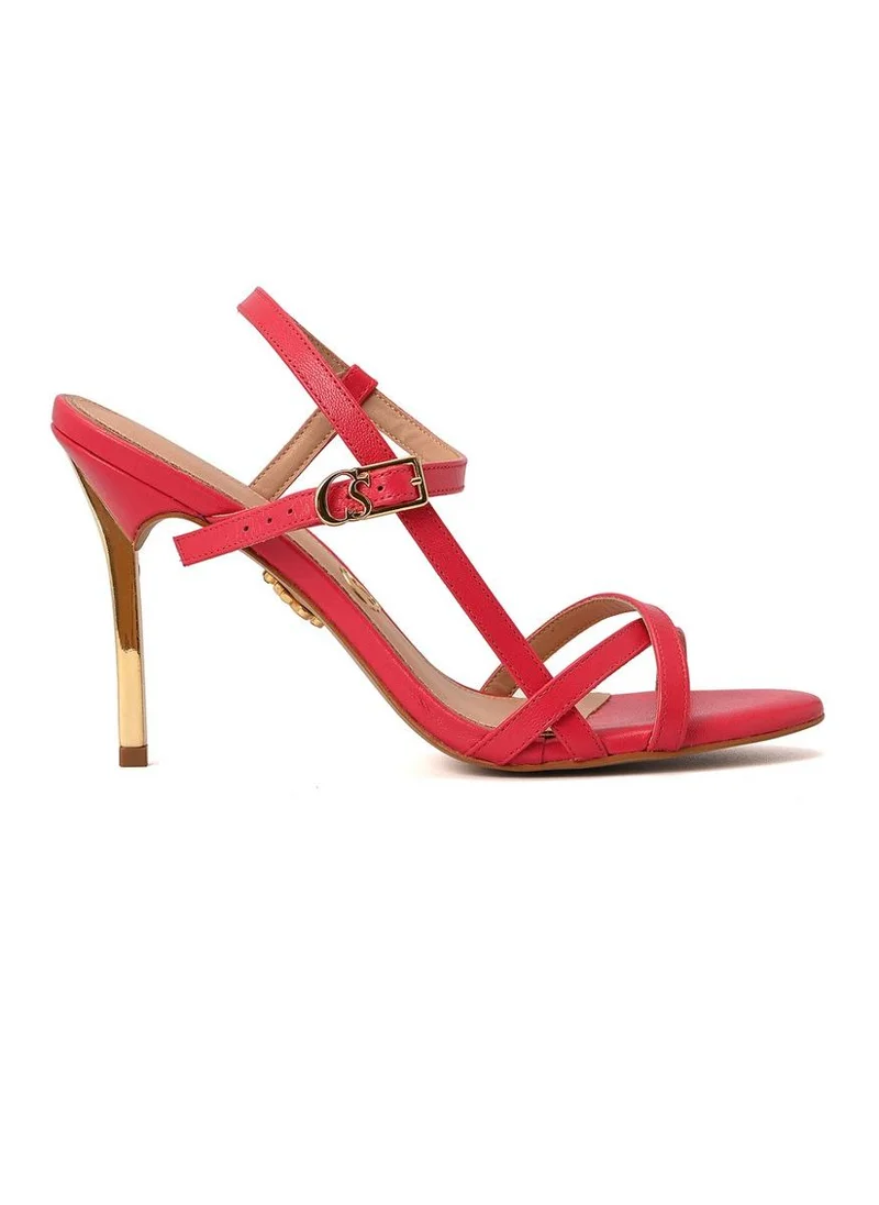 Carmen Steffens Minimal Red Orchid Sandal