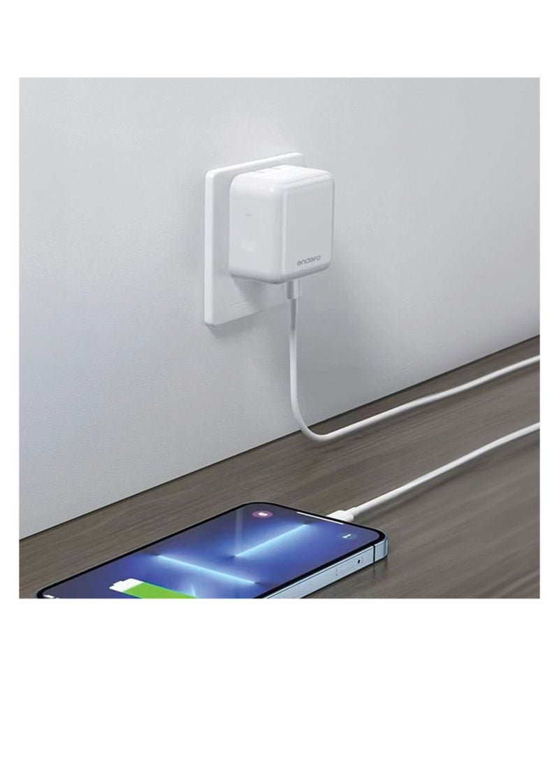 endefo شاحن سفر 20 واط PD، كابل C-C 6A، شحن عالي السرعة 3X - Image 5