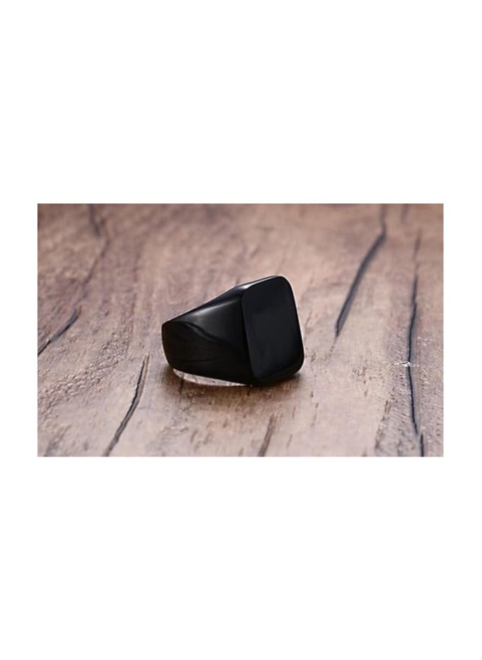 Fayrouz Jewellery - Fayrouz Jewelry Men's Stainless Steel Square Designs Rings for Men, Thumb Pinky Ring, Men's Ring for Boys - Image 1