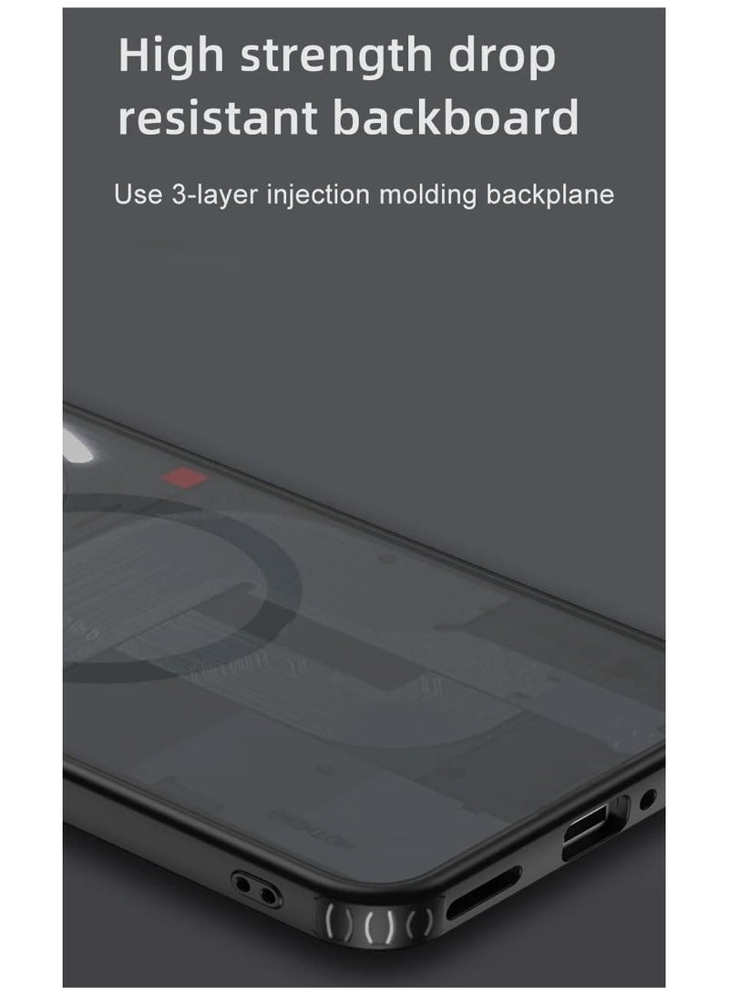 عام غطاء مغناطيسي لهاتف Nothing Phone (3a) Pro - حماية متكاملة بتصميمين: مات غير لامع أو شفاف كريستالي - Image 2