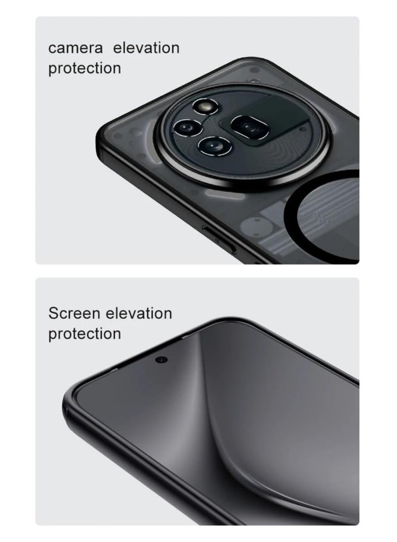 عام غطاء مغناطيسي لهاتف Nothing Phone (3a) Pro - حماية متكاملة بتصميمين: مات غير لامع أو شفاف كريستالي - Image 3