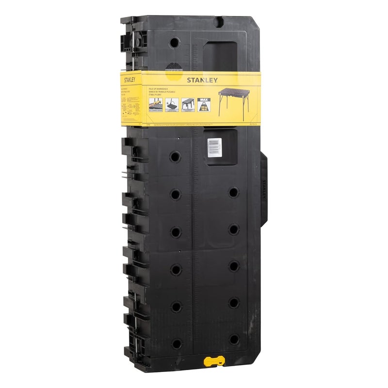 STANLEY STST834921 67 Kg Essential Workbench with 320 Kg Load Capacity with Foldable Worktop for Easy Transport Storage for Home DIY Professional Use YELLOW BLACK Made in Israel - Image 3