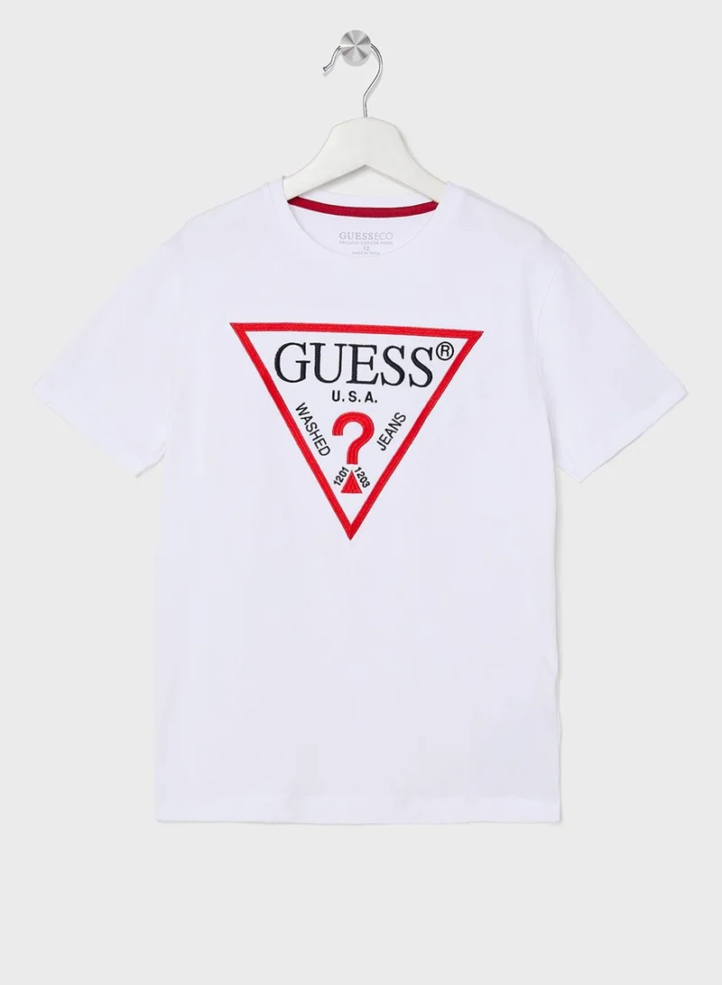 Guess Youth Graphic Crew Neck T-Shirt