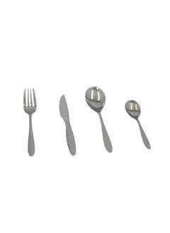 Amefa 24-Piece Ergonomic Handle Actual Cutlery Set Silver  - Image 3
