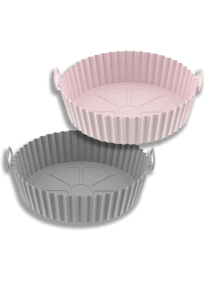 Haidue 2 Pcs Air Fryer Silicone Liner Non Stick Reusable  - Image 1