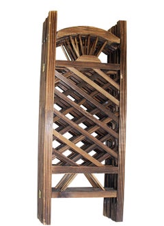 HOME TASTE TOMSUN Wooden Portable Safety Pet Fence Gate Partition 4-Panel Indoor Foldable Dog Fence for Stairs, Hallways, or Doorways Freestanding Dog Gates  - Image 2