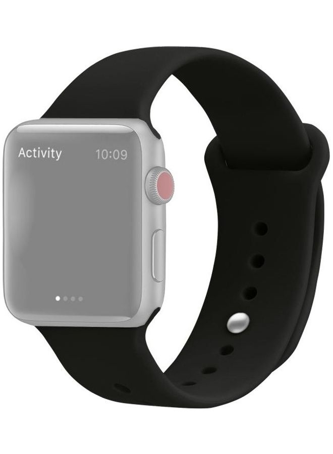 BGM Replacement Band for Apple Watch Series 1/2/3/4/5/6/SE 38/40mm Black - Image 1
