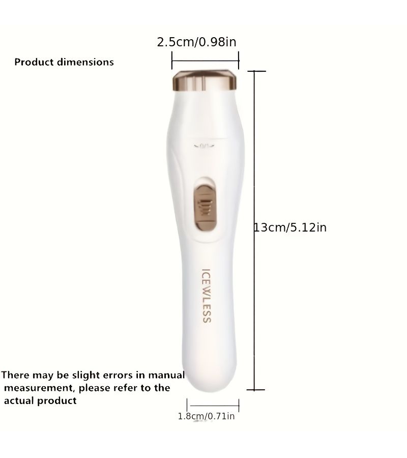 مزيل الشعر الكهربائي الأخضر 3 في 1 للنساء، ماكينة حلاقة قابلة للشحن عبر USB - Image 4
