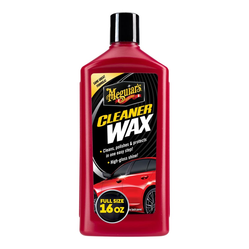 Meguiar's Cleaner Wax - Liquid Car Wax, Cleans, Polishes and Protects Your Vehicle - Easy to Use, Long-lasting Shine - 16 Oz - Image 1