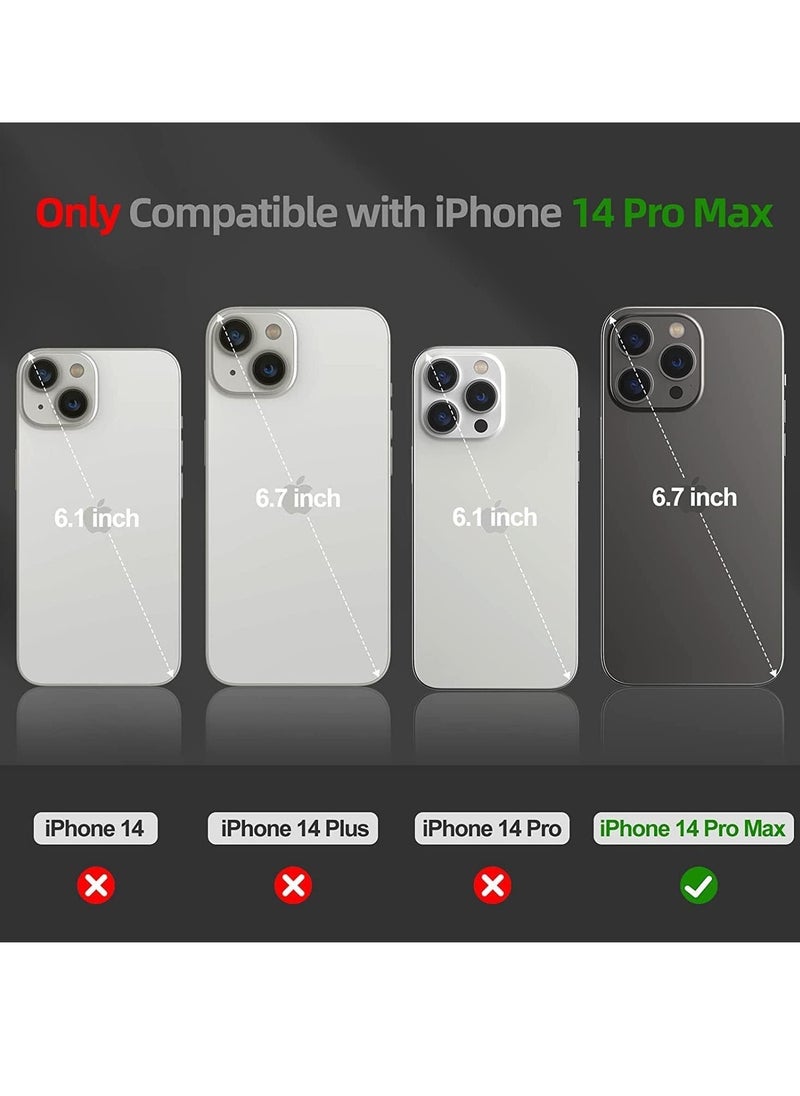 Raxoom 2-Pack Tempered Glass Screen Protectors for iPhone 14 Pro Max 6.7" – 9D Full Coverage, Edge-to-Edge, Case Friendly (Clear/Black) - Image 2