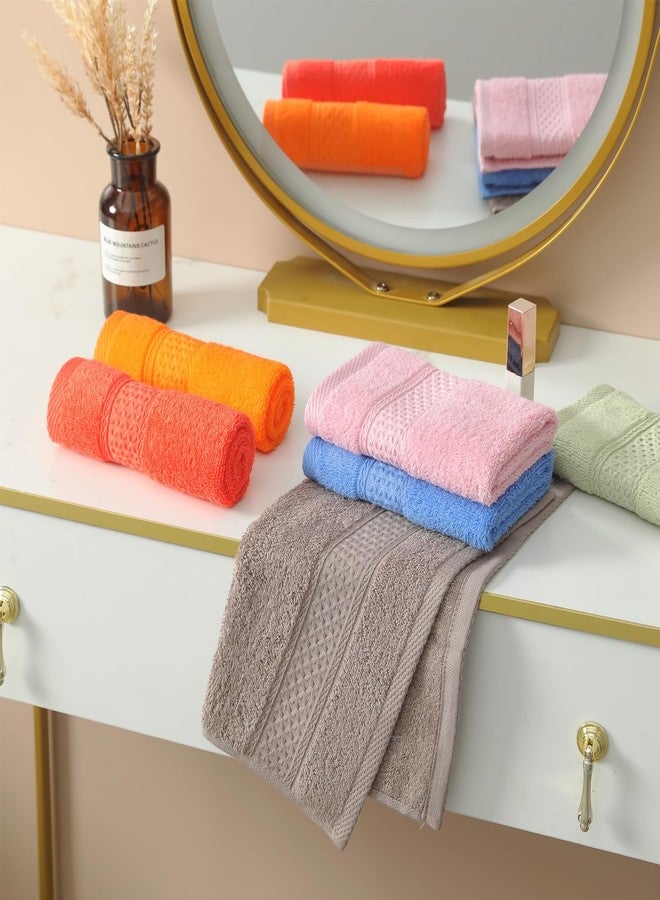 QAJ 6 Pack 100% Cotton Washcloths Set, Highly Absorbent and Soft Feel Fingertip Towels, 13 x 13 in Quick Dry Face Cloths - Image 4