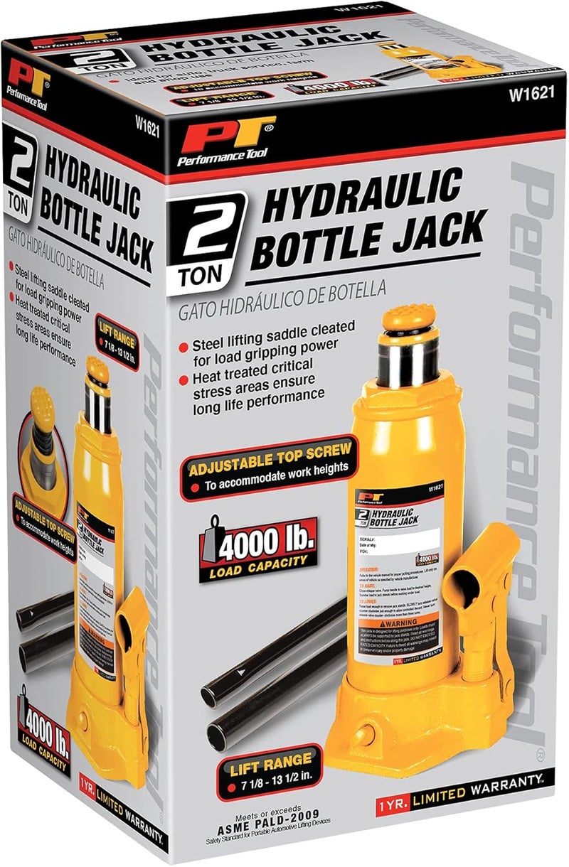 Performance Tool 2-Ton Heavy Duty Hydraulic Bottle Jack - Image 4