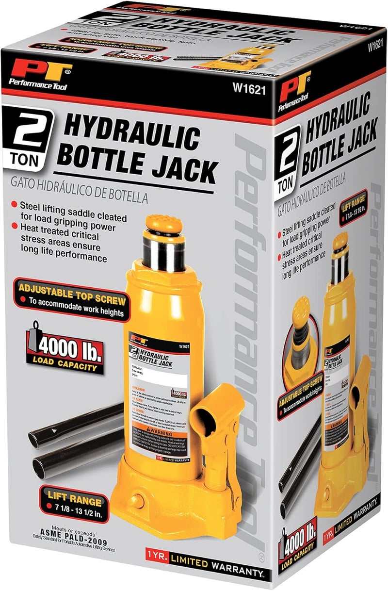 Performance Tool 2-Ton Heavy Duty Hydraulic Bottle Jack - Image 5