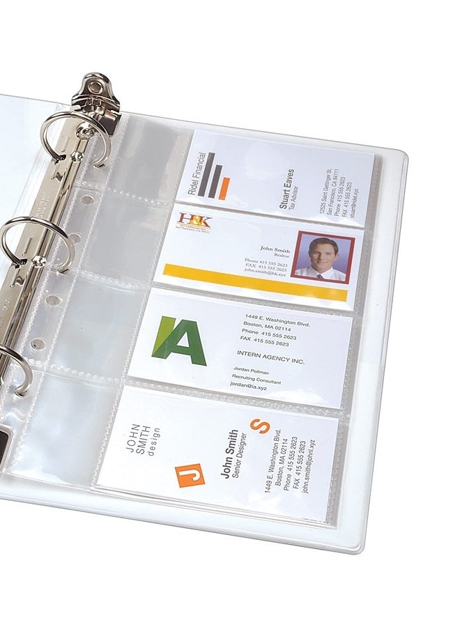 AVERY Avery Mini Business Card Pages, Clear, 5.5 x 8.5 inches, Pack of 5 (76025) - Image 2