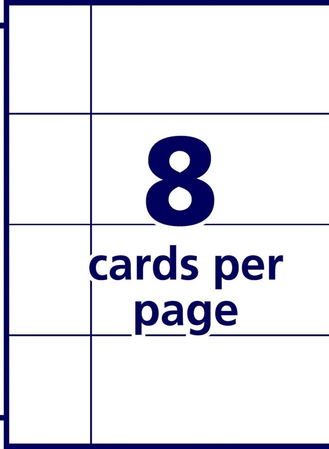 AVERY Avery Mini Business Card Pages, Clear, 5.5 x 8.5 inches, Pack of 5 (76025) - Image 4
