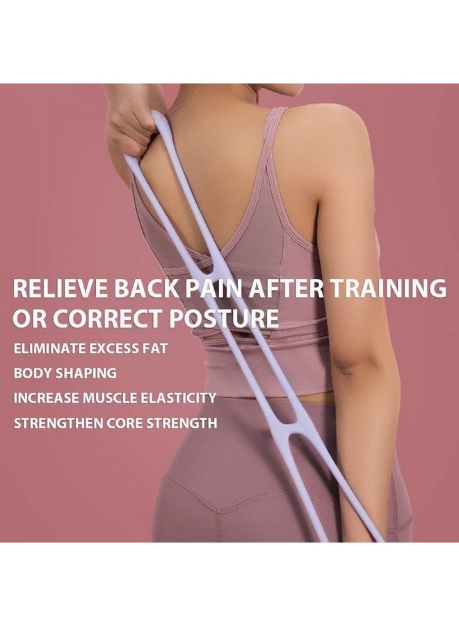 Ndola Figure 8 Resistance Band, Arm Back Shoulder Exercise Elastic Rope Stretch Fitness Band, Foot, Leg, Hand Stretcher, Arm Exerciser for Yoga Pilates Stretching Physical Therapy, Home Gym Workout - Image 5