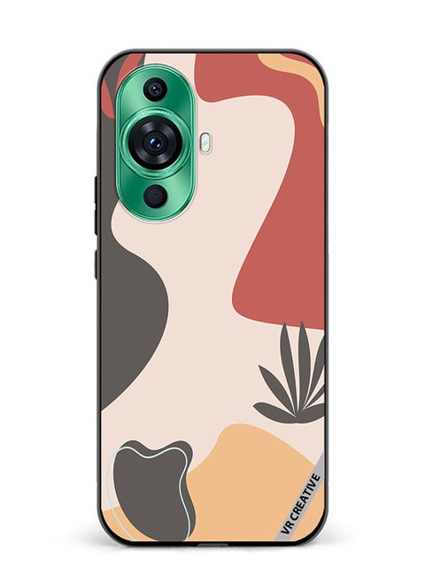 Protective Case Cover For Huawei nova 11 Pro Printable Template With Abstract Geometric Shapes, Nature Aesthetic Texture, Design Multicolour