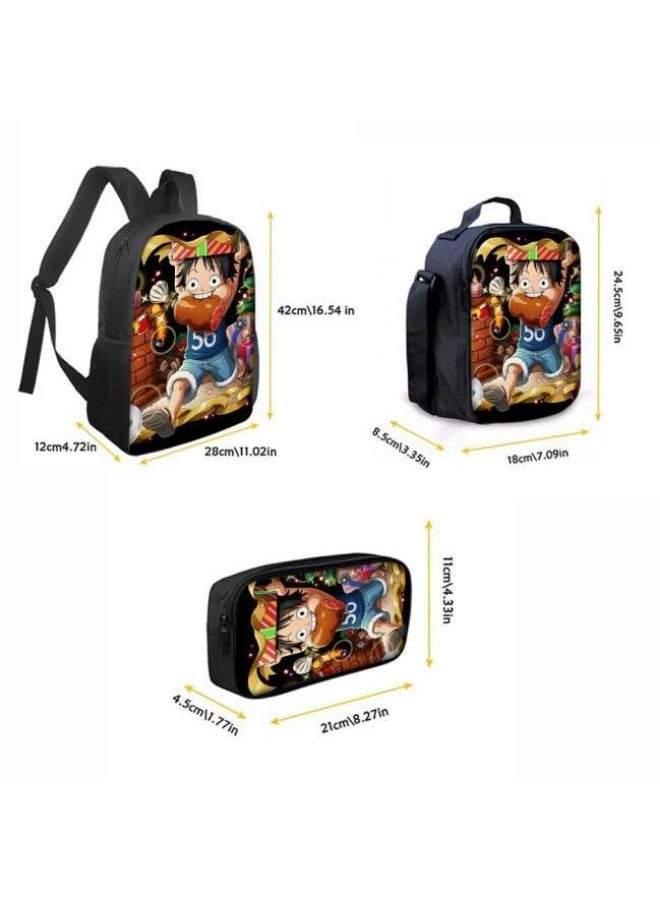 عام أحدث نموذج عالمي من الكرتون طباعة ثلاثة قطعة حقيبة مجموعة ( الطلاب ، الأطفال ، الأصدقاء ، نزهة ، تسلق الجبال ، الخ . ) - Image 5