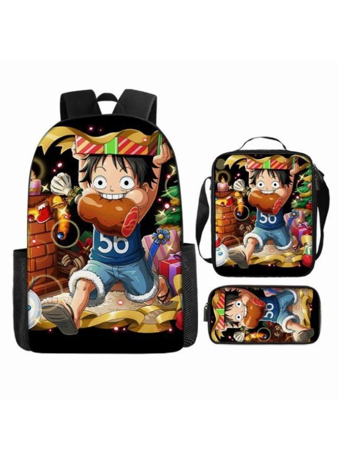 عام أحدث نموذج عالمي من الكرتون طباعة ثلاثة قطعة حقيبة مجموعة ( الطلاب ، الأطفال ، الأصدقاء ، نزهة ، تسلق الجبال ، الخ . ) - Image 4