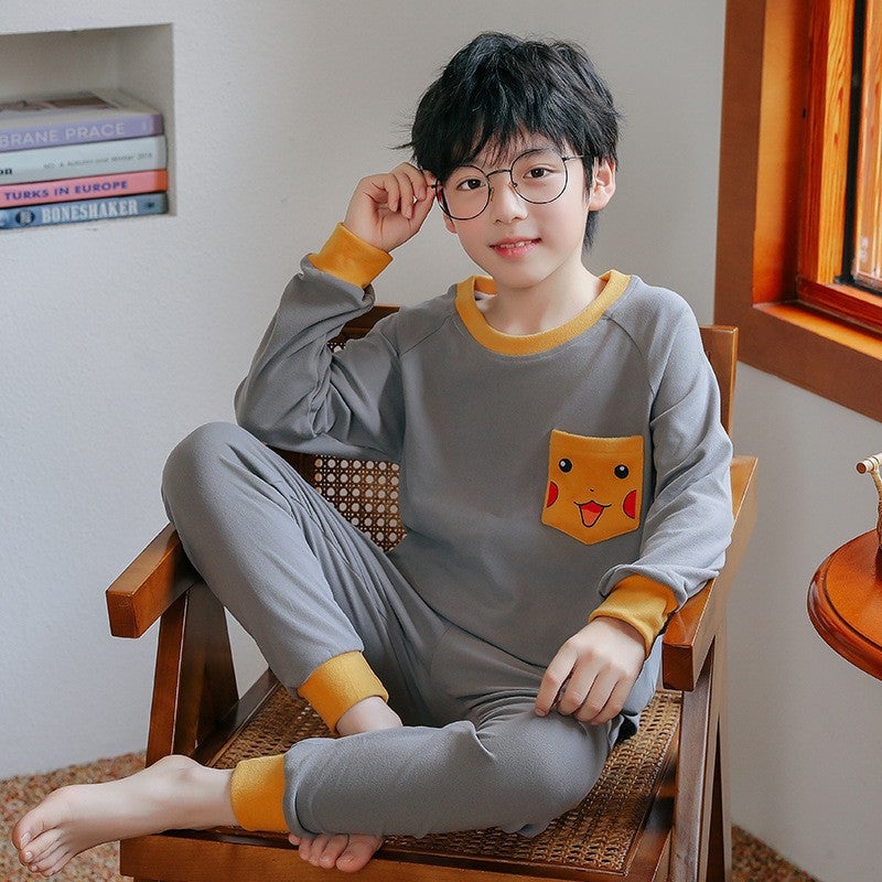 Boys' Thermal Long-Sleeve Pajamas, Super Cute Astronaut Base Layer Underwear Set For Older Boys - Image 2