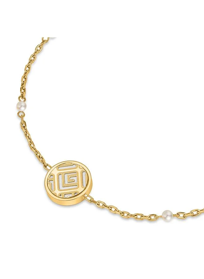 غاي لاروش Susan Gold Plated Chain Bracelet for Women