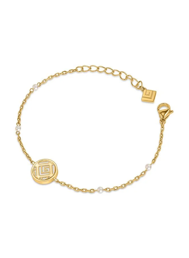 غاي لاروش Susan Gold Plated Chain Bracelet for Women