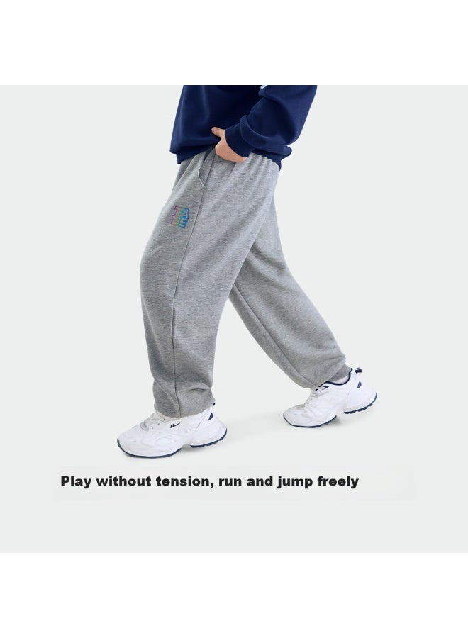 TABE Xiaozhutuoni Boys' Pants Spring And Autumn Style, Children's Sweatpants, Thin Anti-mosquito Pants For Chubby Kids, Loose Versatile Youth Trousers - Image 1