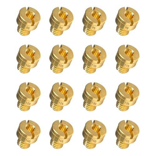 Eponcia 16PCS Carburetor Jet Kit Replacing VM22 VM24 VM26 for 212cc 125cc 150cc 200cc Mini Bike Dirt Bike ATV UTV 212cc Carburetors VM22 Main Jets 88 90 95 98 100 105 110 115 120 125 130 135 - Image 1