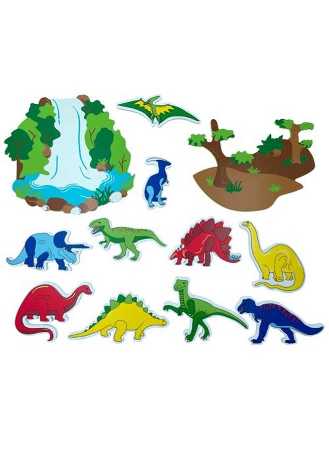 Edushape Magic Creations Foam Sticker Imaginative Bath Tub Activity Play Set, Dinosaurs - Image 3