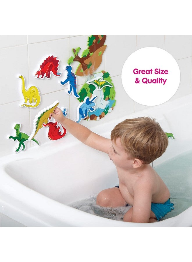 Edushape Magic Creations Foam Sticker Imaginative Bath Tub Activity Play Set, Dinosaurs - Image 5