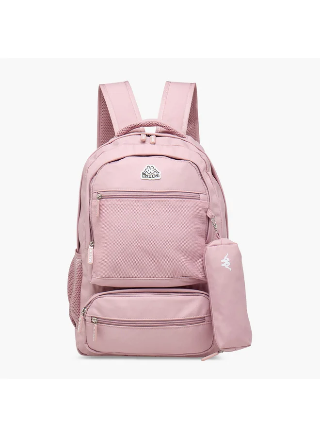 Kappa Girls Logo Print School Backpack and Pencil Pouch set