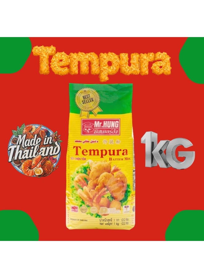 Mr.HUNG Tempura Batter Mix Flour 1kg | Crispy Japanese-Style Coating | Light & Fluffy Fry Mix - Image 2