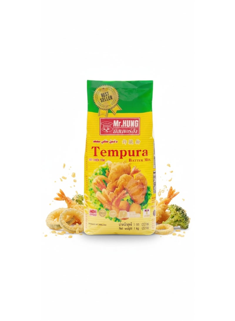 Mr.HUNG Tempura Batter Mix Flour 1kg | Crispy Japanese-Style Coating | Light & Fluffy Fry Mix - Image 3