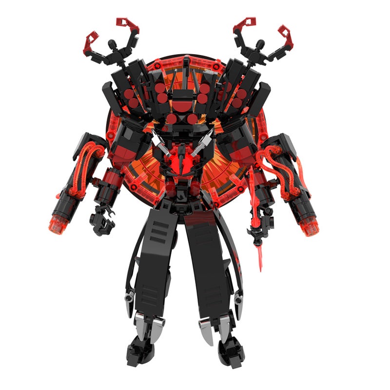 مكعبات بناء شخصيات المرحاض والمراقب نموذج تايتان سبيكر ذو السيفين العملاق - Image 4