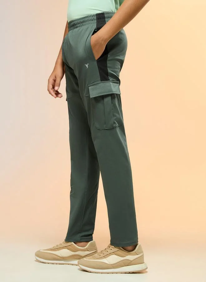 Technosport Technosport Teen Straight Fit Sports Cargo Track Pants