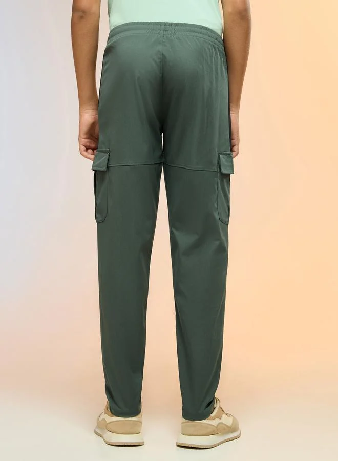 Technosport Technosport Teen Straight Fit Sports Cargo Track Pants