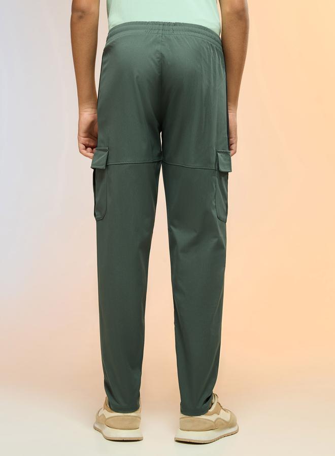 Technosport Teen Straight Fit Sports Cargo Track Pants - Image 4