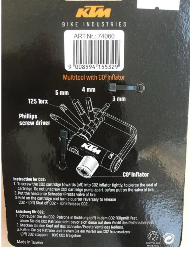 KTM Multitool 5 & CO2 Inflator - Image 2
