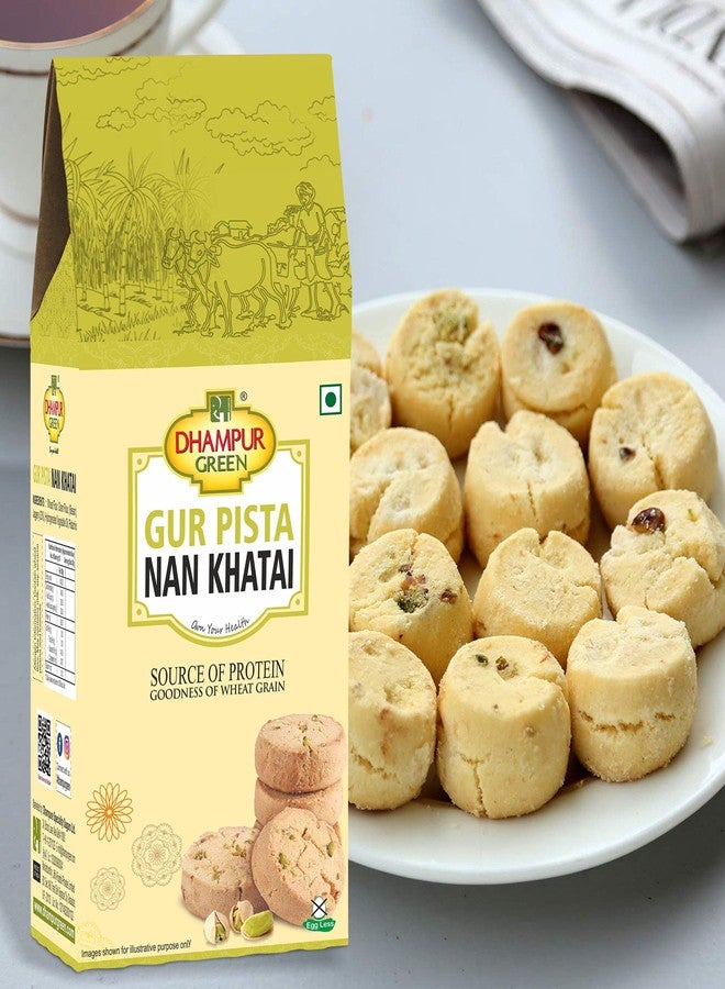 Dhampurgreen Jaggery Gur Pista Nan Khatai, 200G - Image 4