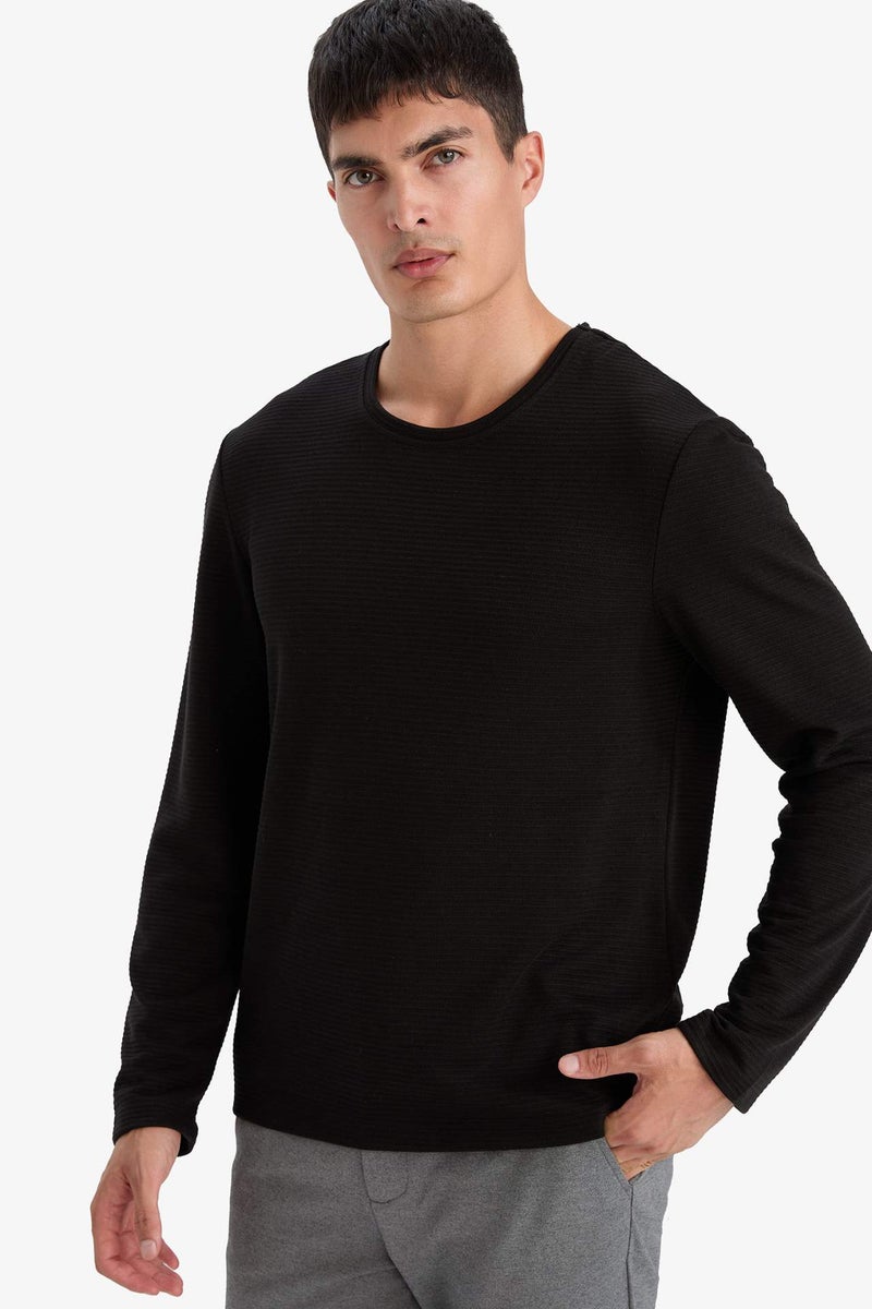 DeFacto Slim Fit Long Sleeve Sweatshirt - Image 1