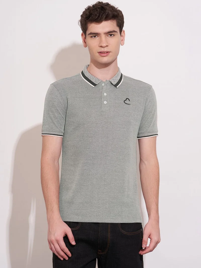 Being Human Men Printed Polo Collar Neck Short Sleeve Pure Cotton T-shirt