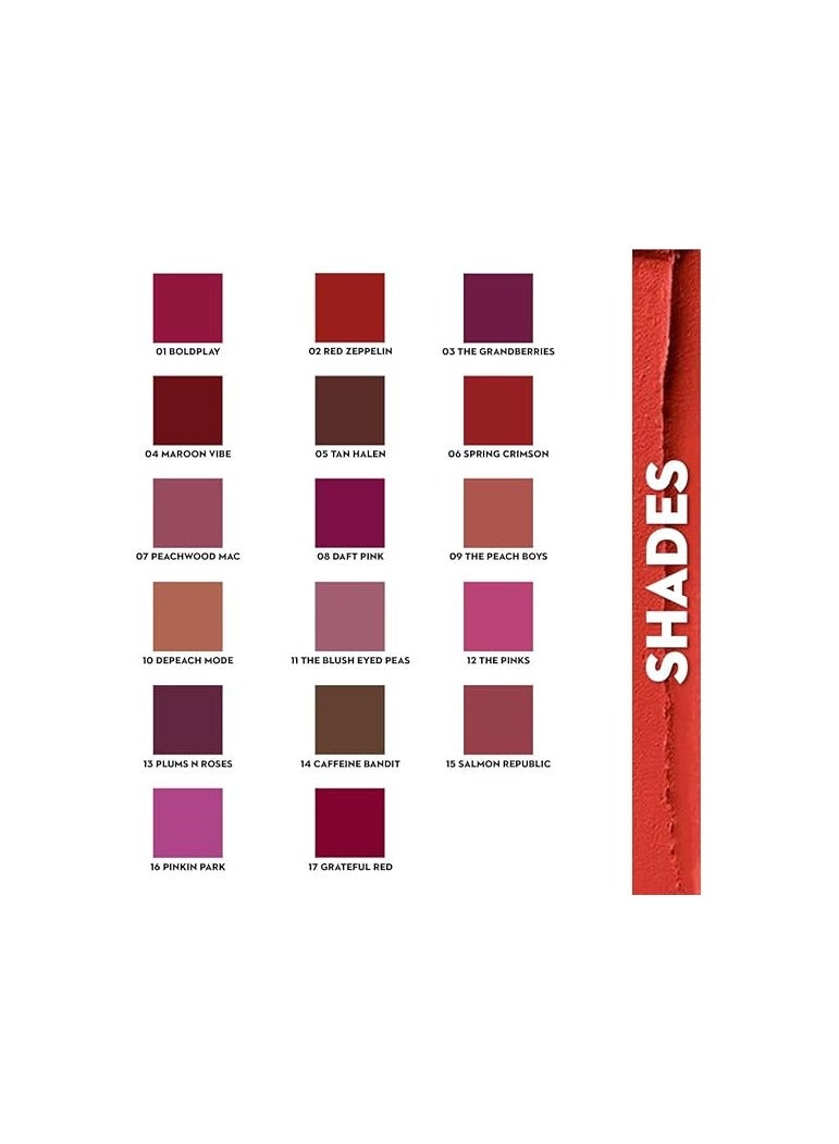 sUGAR cosmetics - matte Attack - transferproof Lipstick - 11 The blush eyed Peas (Pink Blush Nude) - 2 gms - Image 4