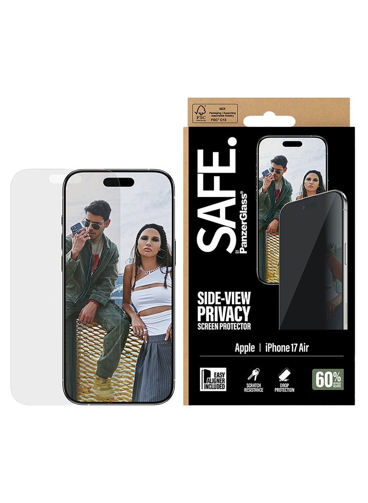 بانزرجلاس حماية شاشة بانزر جلاس SAFE ايفون 17 اير - شاشة كاملة حفظ الخصوصية - Image 1