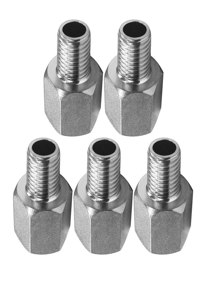 Fitvell Stainless Steel Reducer Adapter 1/4" NPT Female x 1/4" NPT Male (Pack of 5) - Image 1
