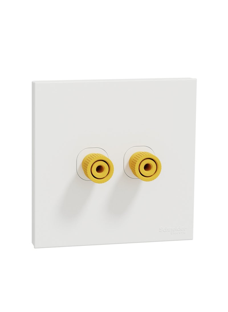 Schneider Electric Schneider Speaker connection, AvatarOn C, 1 pair, White E8731SC_WE  - Image 1